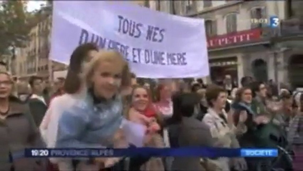17/11/12, 19/20 Provence-Alpes, manif à Marseille - ITW Mgr Dufour - La Manif Pour Tous