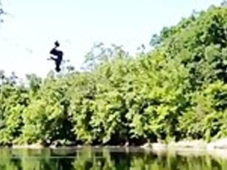 Unlucky Rope Jumper Gets Stuck