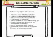 Fat Loss Factor FAQ and answers - Question 4.mp