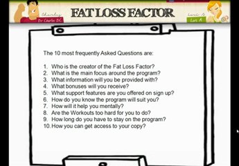 Fat Loss Factor FAQ and answers - Question 4.mp