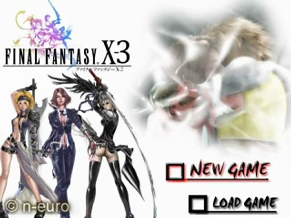 Final Fantasy X-3 Start Menu