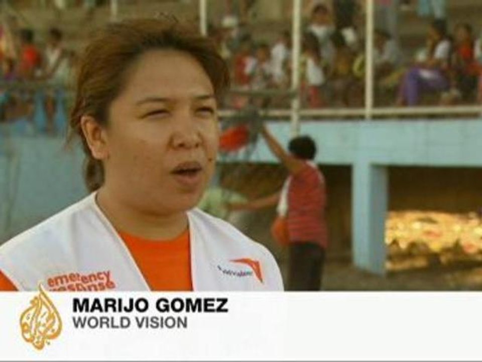 Philippines storm leaves children traumatised