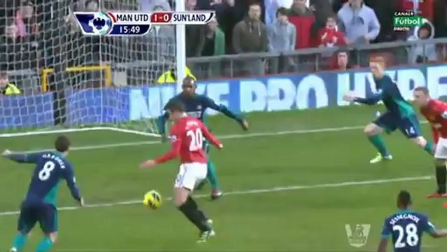 هدف فان بيرسى مع المان يو أمام سندرلاند