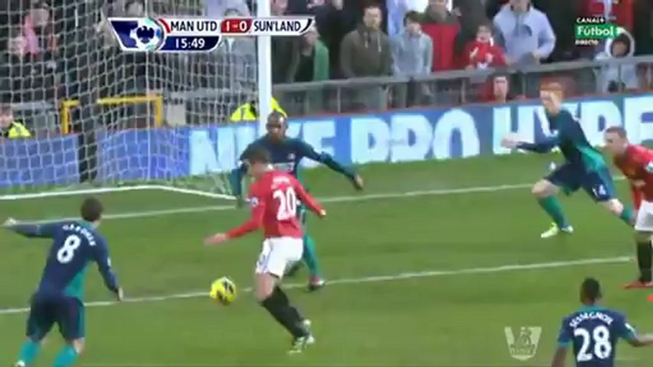 هدف فان بيرسى مع المان يو أمام سندرلاند