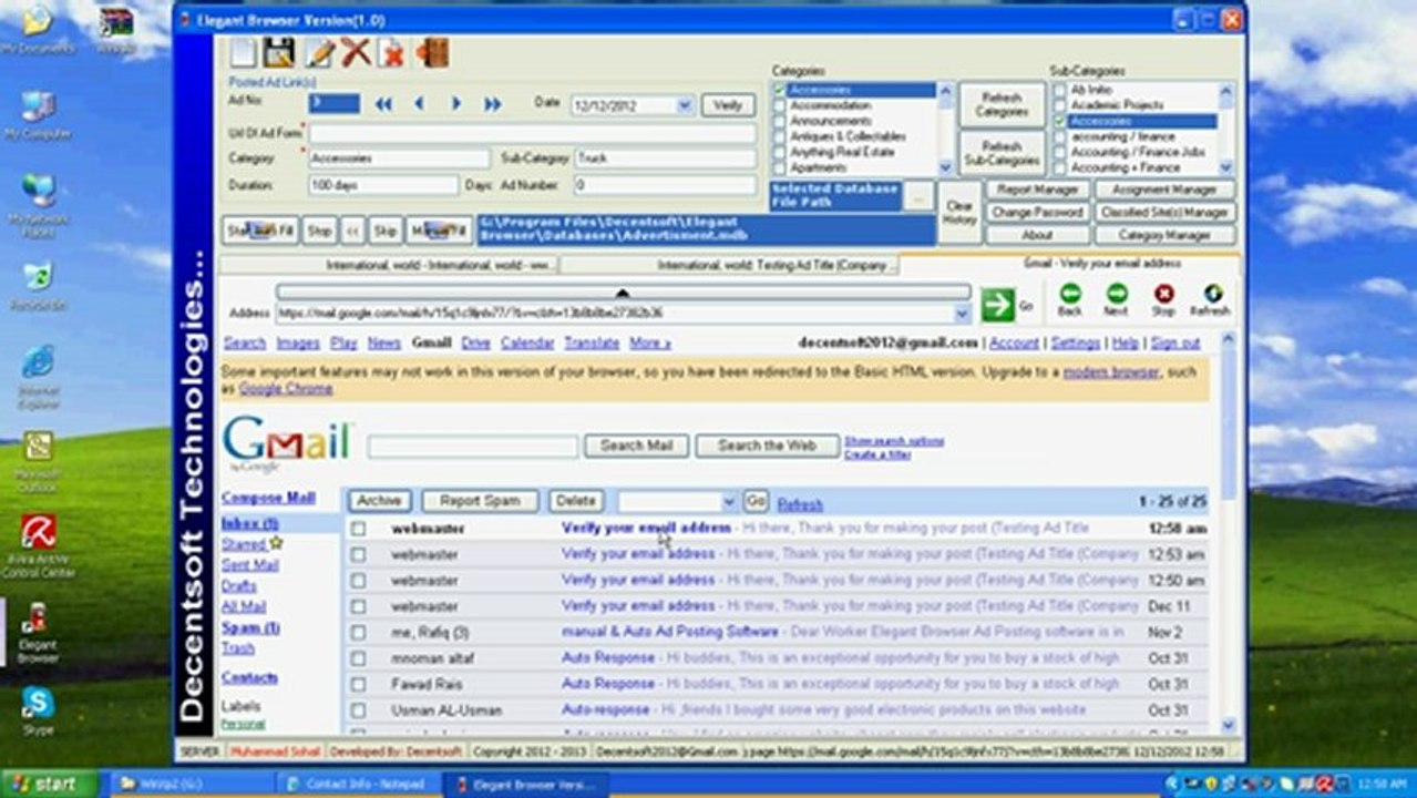 Elegant Browser v 1.0 for Auto & Manual Ad Posting