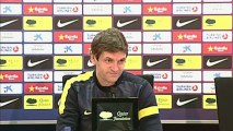 Vilanova: ''No sé qué pasa en el vestuario del Real Madrid''