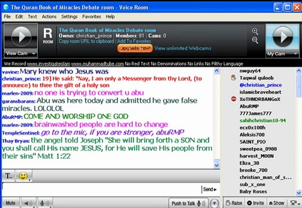 Christian Prince debates Islamicbraveheart