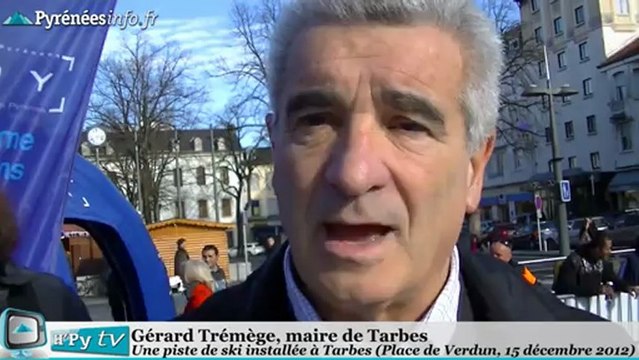 Tarbes Piste de ski N'Py place de Verdun (15 décembre 2012)