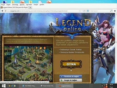 Legend Onlıne Elmas Hılesı Anlatım: Erencan Gündüz