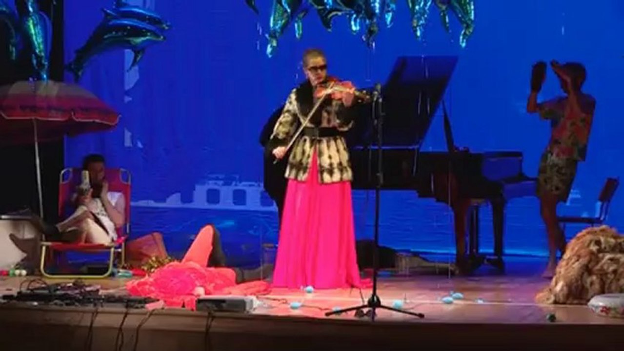 Landscape with a Violin crossing the Beach