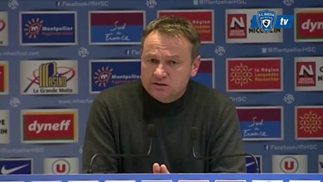 L1 / 2012-13 : Montpellier 4-0 Bastia : Conf. de presse de F. Hantz