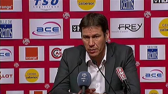 Conférence de presse Stade de Reims - LOSC Lille : Hubert FOURNIER (SdR) - Rudi GARCIA (LOSC) - saison 2012/2013