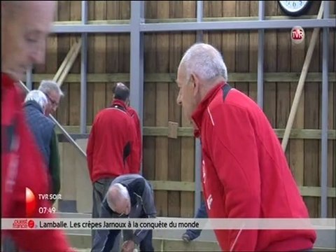 Reportage TV Rennes inauguration boulodrome couvert de Laillé USL Pétanque