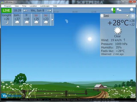 Windows Screensaver Shows Weather Condition Freeware