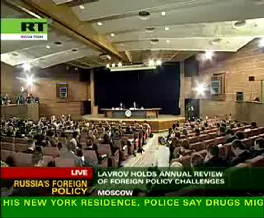 News conference with Russia's Foreign Minister