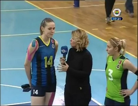 15 Aralık 2012 Bakırköy Belediyesi Yeşilyurt Fenerbahçe Maçı Sonu Eda Erdem Röportajı