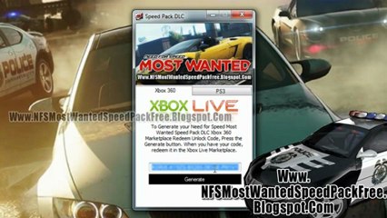 Download Video: Need for Speed Most Wanted Ultimate Speed Pack DLC Free Giveaway