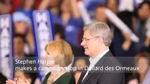 Stephen Harper  campaign stop in Dollard des Ormeaux