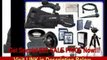 Panasonic AG-AC7 Shoulder-Mount AVCHD Camcorder w/ SSE Interview Kit Featuring: Extended Life Battery & External Rapid Charger, 2x 8GB SDHC Memory Card, Wireless Lapel & Handheld Microphone, LED Video Light, Gold Plated HDMI Cable, High Definition 0.45x W