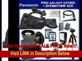 Panasonic AG-AC7 Shoulder-Mount AVCHD Camcorder w/ SSE Interview Kit Featuring: Extended Life Battery & External Rapid Charger, 2x 8GB SDHC Memory Card, Wireless Lapel & Handheld Microphone, LED Video Light, Gold Plated HDMI Cable, High Definition 0.45x W