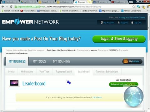 Viral Success Network Co-op | Empower Network Proof