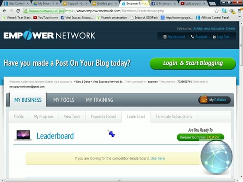 Viral Success Network Co-op | Empower Network Proof
