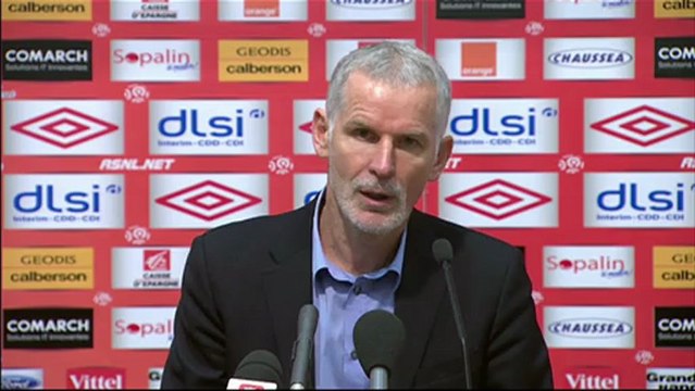 Conférence de presse AS Nancy-Lorraine - Girondins de Bordeaux : Jean FERNANDEZ (ASNL) - Francis GILLOT (FCGB) - saison 2012/2013