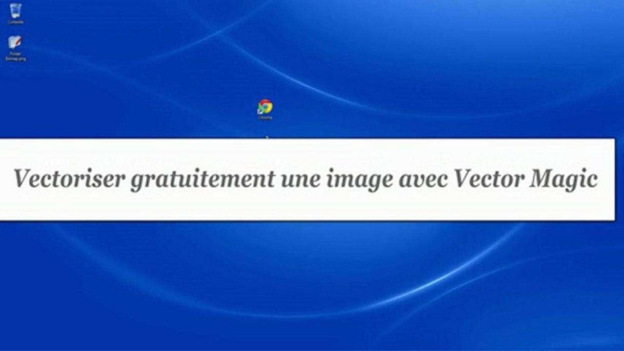 Vectoriser une image gratuitement avec Vector Magic.