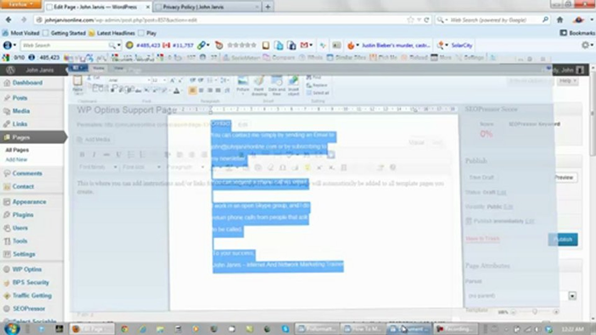 ⁣How To Make A Capture Page Part 2