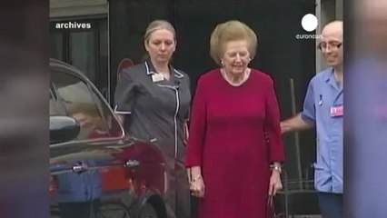 Margaret Thatcher esce dall'ospedale
