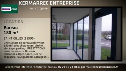 A louer - Bureaux - SAINT GILLES (35590) - 180m²