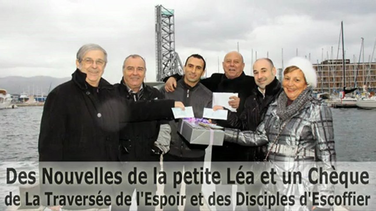 Des Nouvelles de la petite Léa et un Chèque de La Traversée de l'Espoir et des Disciples d'Escoffier