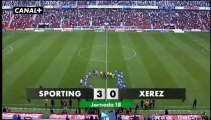 Liga Adelante  Sporting 3  Xerez  0