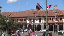 Perou- Cuzco: Place des Armes, place principale de Cuzco