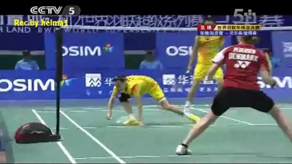 BWF Superseries Finals 2012 ~ XDF ~ Joachim/Christinna vs Zhang/Yunlei ~ Part 1