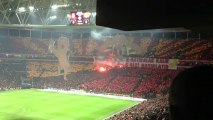 Galatasaray - Fenerbahçe derbisinde Galatasaray taraftarının müthiş kareografisi