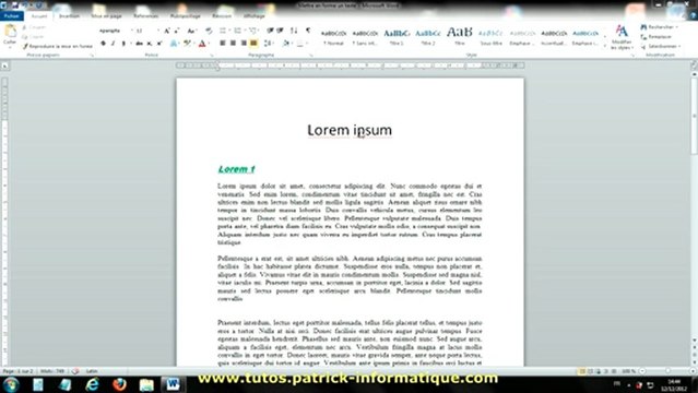 Tuto Word 2010 - Effets sur texte - Extrait