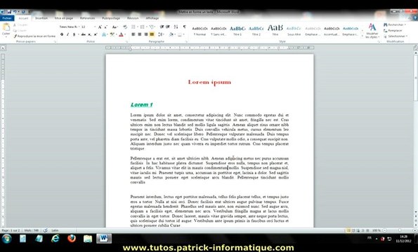 Tuto Word 2010 - Insérer et personnaliser une image - Extrait