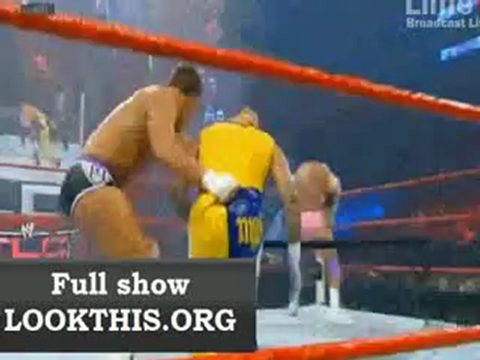 Rey Mysterio and Sin Cara vs Team Rhodes Scholars Tables Ladders Chairs 2012 match