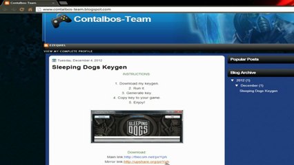 Sleeping Dogs Keygen