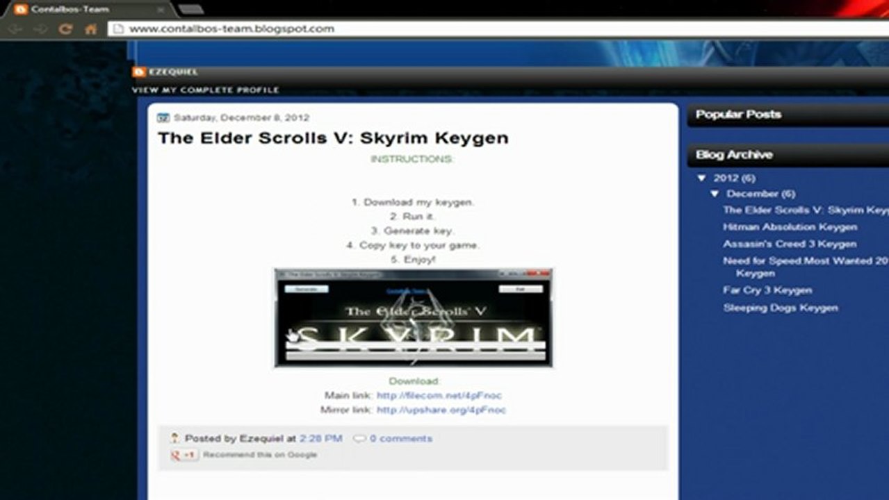 The Elder Scrolls V Skyrim  Keygen