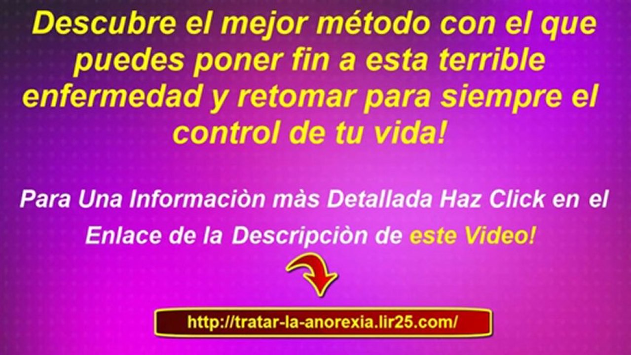 Efectos de La Anorexia