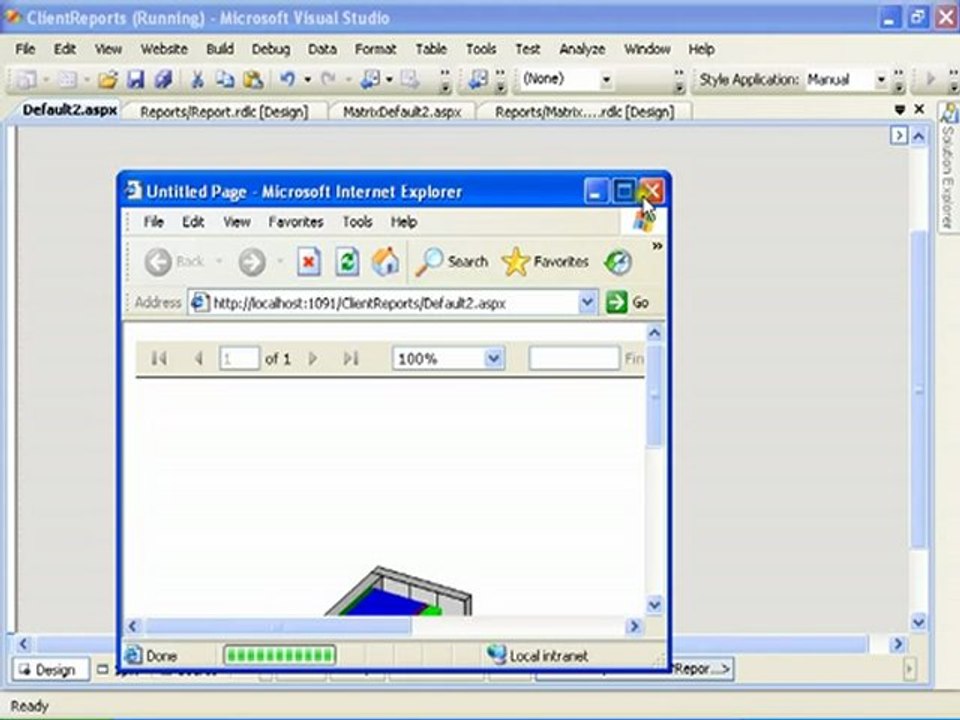 SSRS Client Side Reports - Graphical Reports 39 of 43