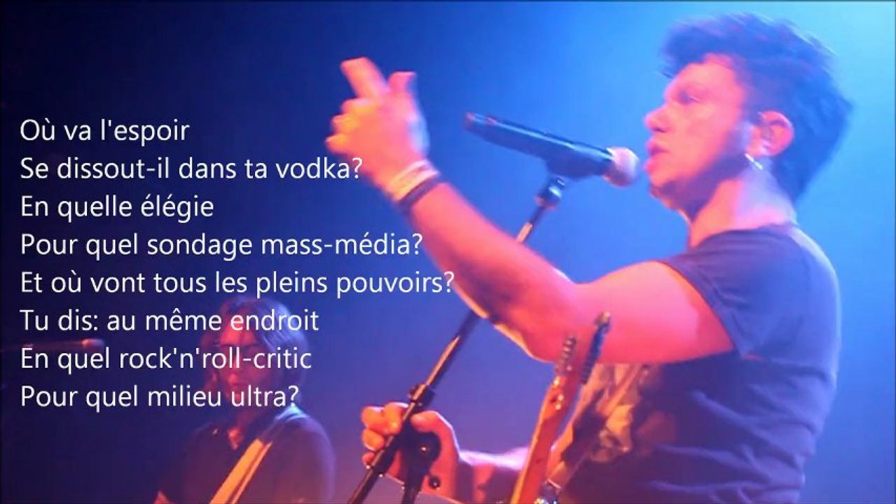 Eiffel "Nous sommes du hasard" - avec paroles - images live@La Citrouille