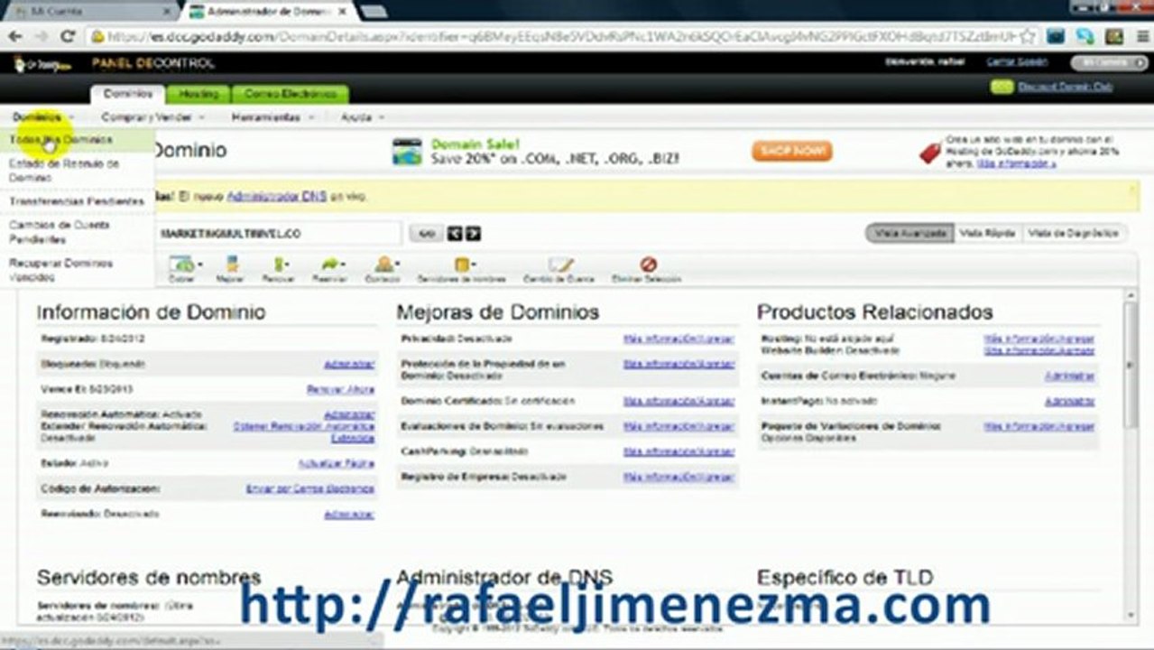 Negocios en Multinivel: Como comprar un Dominio en Godaddy