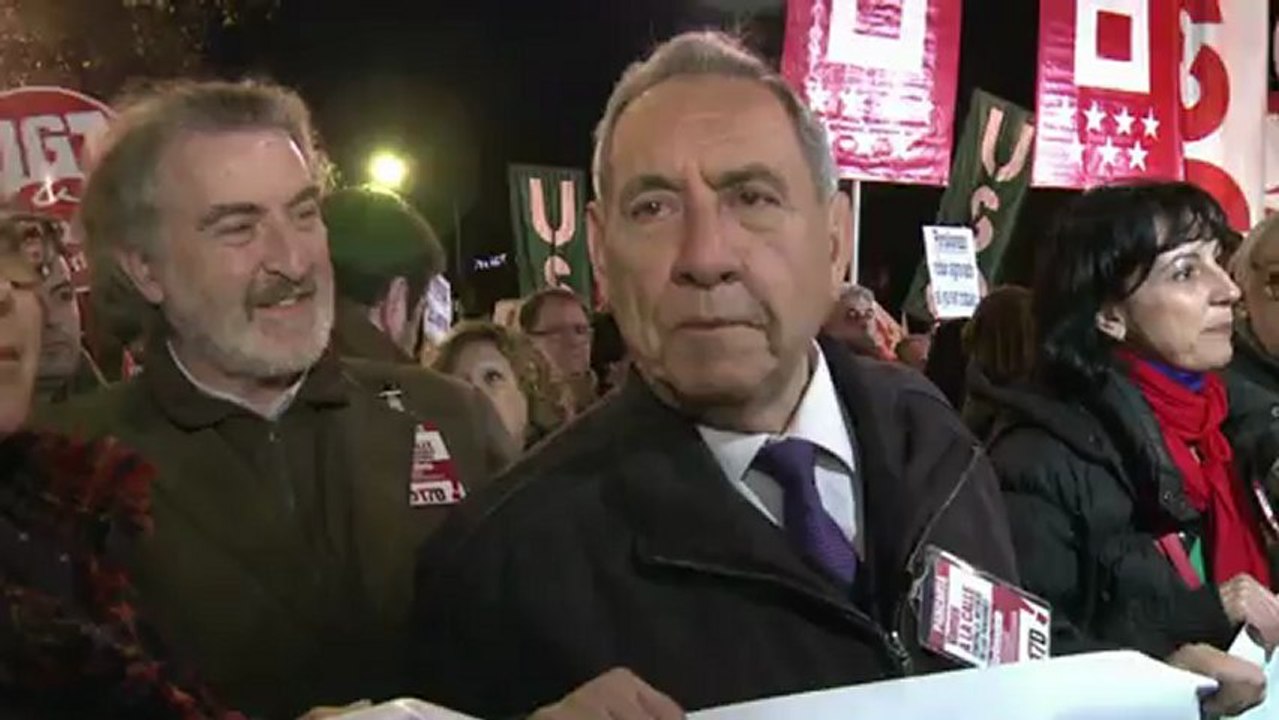 Manifestation à Madrid pour la défense des retraites