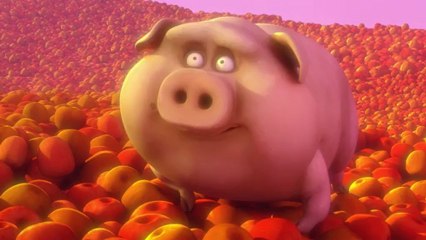 A little Piggy is trying to escape Christmas!