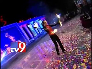 Fire dance performance at Nayak audio release