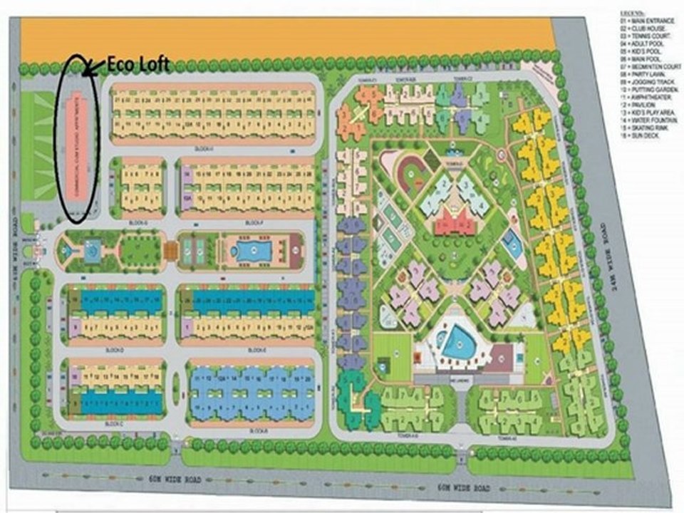 1bhk studio apartment supertech ecolofts @ 8527778440