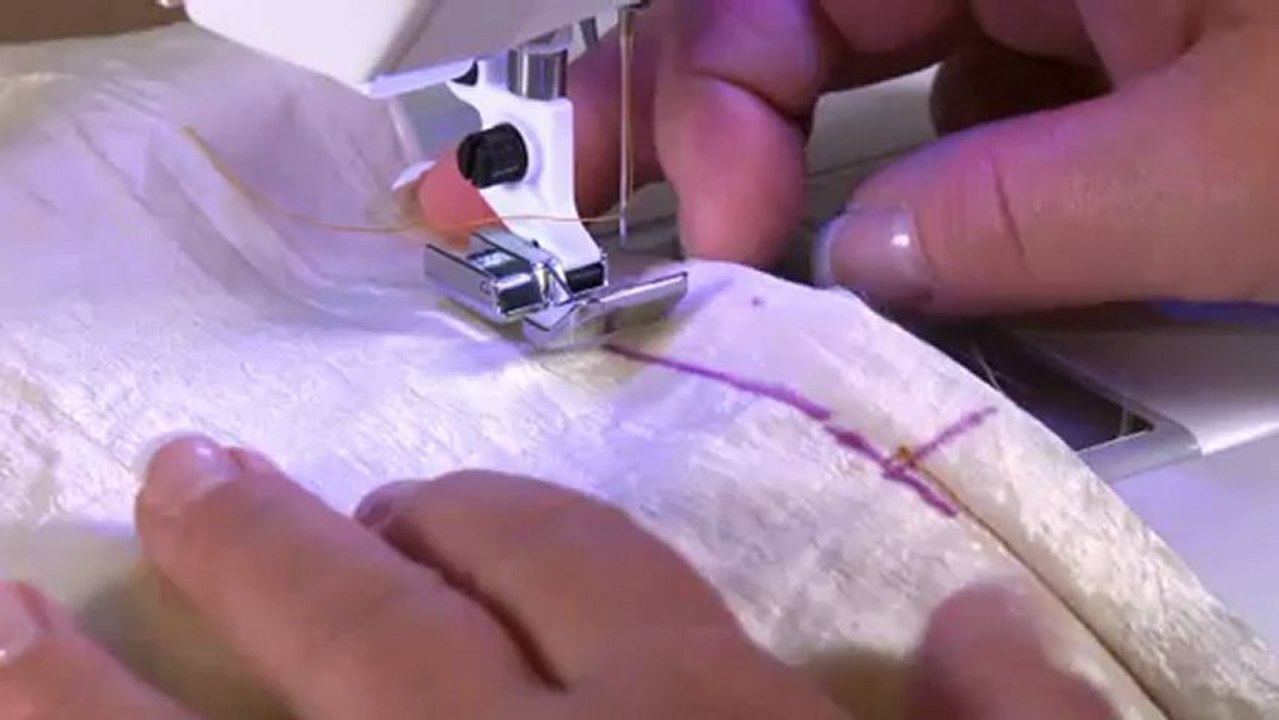 Pied de biche Husqvarna Viking transparent pour fermeture à glissière invisible 413286545